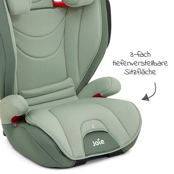 joie Kindersitz Traver Shield Gruppe 1/2/3 - ab 12 Monate - 12 Jahre (9-36 kg) mit Isofix inkl. Auto - Organizer - Laurel