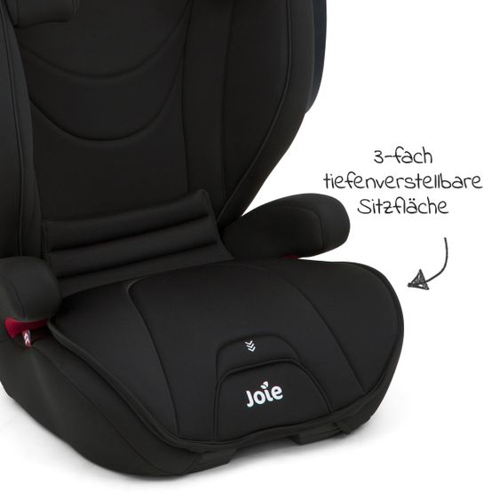 joie Kindersitz Traver Shield Gruppe 1/2/3 - ab 12 Monate - 12 Jahre (9-36 kg) mit Isofix  inkl. Auto - Organizer Coal