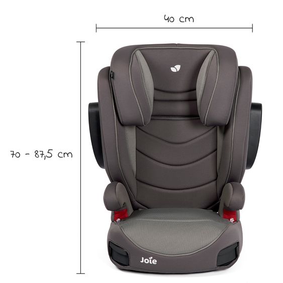 joie Kindersitz Trillo LX Gruppe 2/3 ab 3 Jahre - 12 Jahre (15-36 kg) mit Isofix inkl. Getränkehalter - Dark Pewter