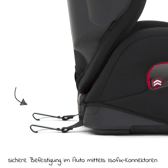 joie Kindersitz Trillo LX Gruppe 2/3 - ab 3 Jahre - 12 Jahre (15-36 kg) mit Isofix inkl. Getränkehalter - Ember