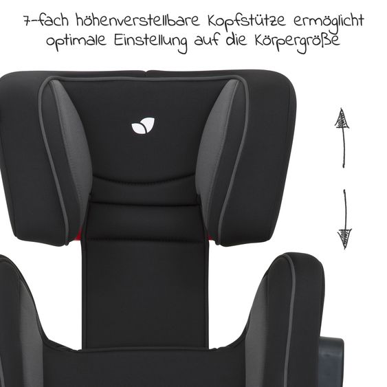 joie Kindersitz Trillo LX Gruppe 2/3 - ab 3 Jahre - 12 Jahre (15-36 kg) mit Isofix inkl. Getränkehalter - Ember