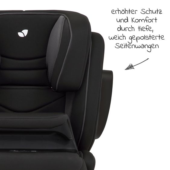 joie Kindersitz Trillo Shield Gruppe 1/2/3 - ab 12 Monate - 12 Jahre (9-36 kg) mit Isofix inkl. Getränkehalter - Ember