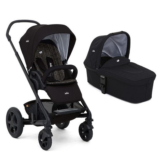 joie Kombi-Kinderwagen Chrome DLX Set inkl. Babywanne, Fußsack und Regenschutz - Dots
