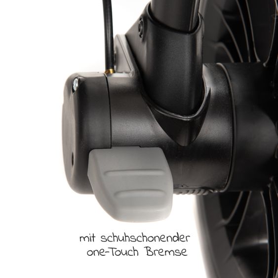 joie Kombi-Kinderwagen Litetrax 4 mit Schieber-Ablagefach, Babywanne, Adapter & Zubehör Paket - Black