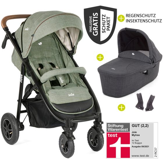 joie Passeggino Mytrax Combi con pneumatici, navicella, adattatore e pacchetto accessori - Laurel