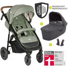 Kombi-Kinderwagen Mytrax mit Luftreifen, Babywanne, Adapter & Zubehör Paket - Laurel