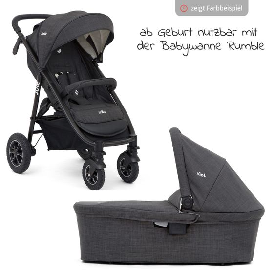 joie Passeggino Mytrax Combi con pneumatici, navicella, adattatore e pacchetto accessori - Laurel