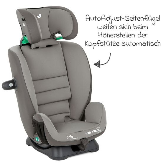 joie Reboarder-Kindersitz Every Stage R129 ab Geburt -12 Jahre (40 cm - 150 cm) Instalation mit dem Fahrzeuggurt inkl. Sitzverkleinerer - Cobblestone