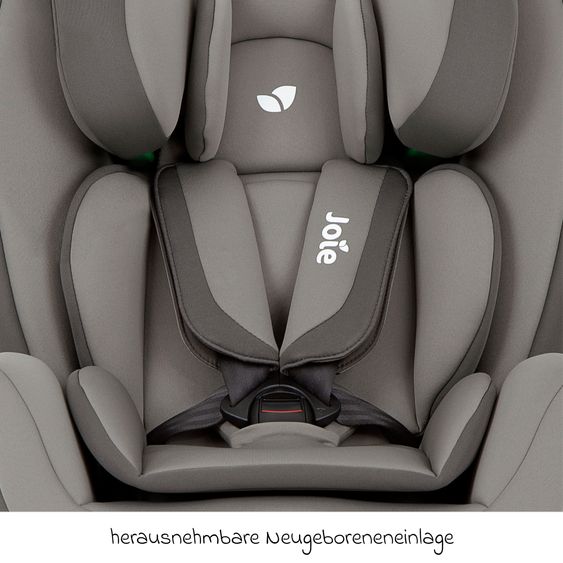 joie Reboarder-Kindersitz Every Stage R129 ab Geburt -12 Jahre (40 cm - 150 cm) Instalation mit dem Fahrzeuggurt inkl. Sitzverkleinerer - Cobblestone