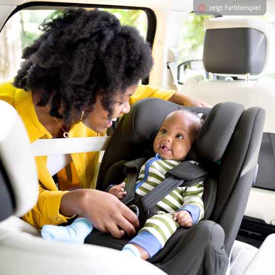 joie Reboarder-Kindersitz Every Stage R129 ab Geburt -12 Jahre (40 cm - 150 cm) Instalation mit dem Fahrzeuggurt inkl. Sitzverkleinerer - Moss