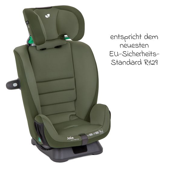 joie Reboarder-Kindersitz Every Stage R129 ab Geburt -12 Jahre (40 cm - 150 cm) Instalation mit dem Fahrzeuggurt inkl. Sitzverkleinerer - Moss