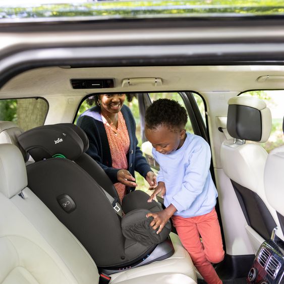 joie Reboarder-Kindersitz Every Stage R129 ab Geburt -12 Jahre (40 cm - 150 cm) Instalation mit dem Fahrzeuggurt inkl. Sitzverkleinerer - Shale