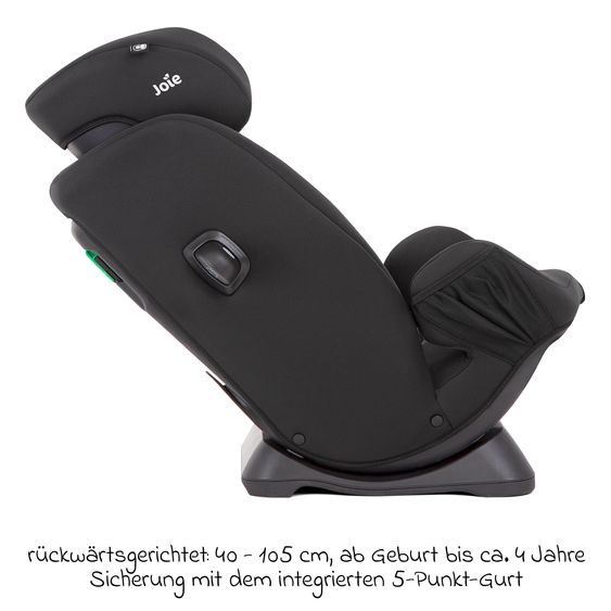 joie Reboarder-Kindersitz Every Stage R129 ab Geburt -12 Jahre (40 cm - 150 cm) Instalation mit dem Fahrzeuggurt inkl. Sitzverkleinerer - Shale
