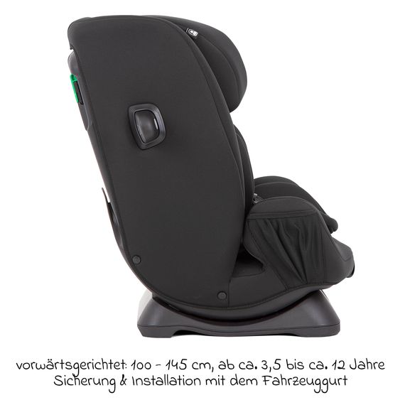 joie Reboarder-Kindersitz Every Stage R129 ab Geburt -12 Jahre (40 cm - 150 cm) Instalation mit dem Fahrzeuggurt inkl. Sitzverkleinerer - Shale