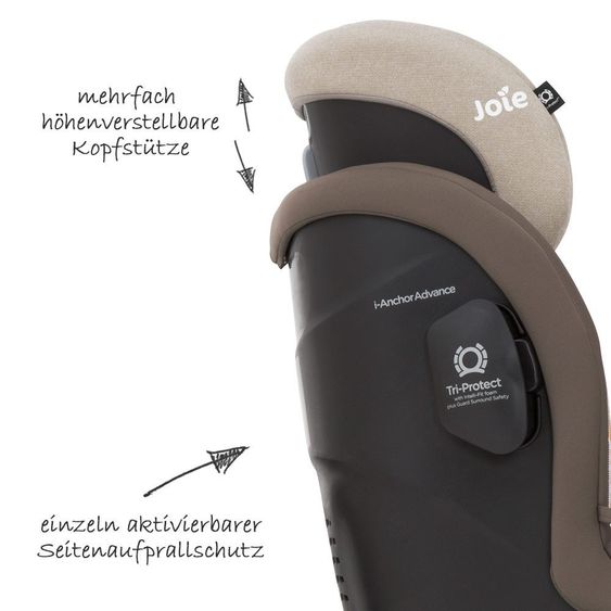 joie Reboarder-Kindersitz i-Anchor Advance - Wheat