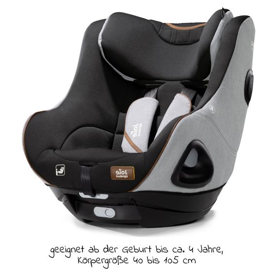 Joie Signature Reboarder-Kindersitz i-Harbour ab Geburt - 4 Jahre (40 cm - 105 cm) 360° drehbar - Signature - Carbon