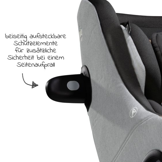 Joie Signature Reboarder-Kindersitz i-Harbour ab Geburt - 4 Jahre (40 cm - 105 cm) 360° drehbar - Signature - Carbon