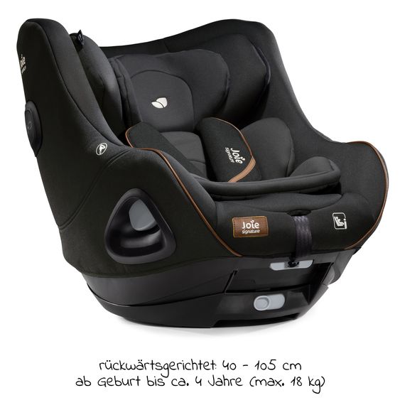 Joie Signature Reboarder-Kindersitz i-Harbour ab Geburt - 4 Jahre (40 cm - 105 cm) 360° drehbar - Signature - Eclipse