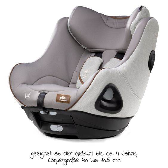 Joie Signature Reboarder-Kindersitz i-Harbour ab Geburt - 4 Jahre (40 cm - 105 cm) 360° drehbar - Signature - Oyster