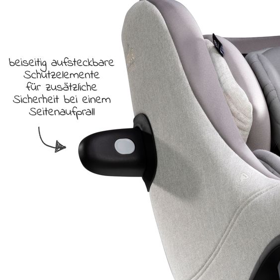 Joie Signature Reboarder-Kindersitz i-Harbour ab Geburt - 4 Jahre (40 cm - 105 cm) 360° drehbar - Signature - Oyster