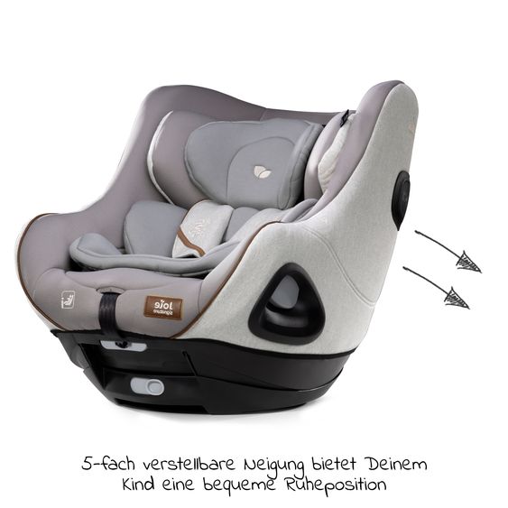 Joie Signature Reboarder-Kindersitz i-Harbour ab Geburt - 4 Jahre (40 cm - 105 cm) 360° drehbar - Signature - Oyster