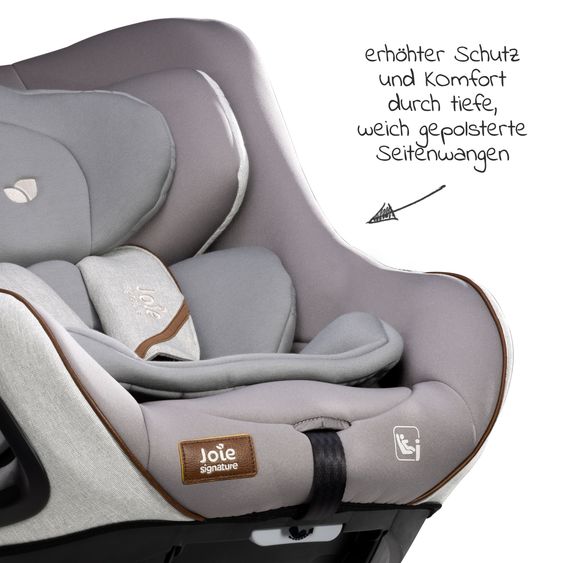 Joie Signature Reboarder-Kindersitz i-Harbour ab Geburt - 4 Jahre (40 cm - 105 cm) 360° drehbar - Signature - Oyster