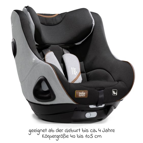 joie Reboarder-Kindersitz i-Harbour ab Geburt - 4 Jahre (40 cm - 105 cm) 360° drehbar - Signature - Carbon