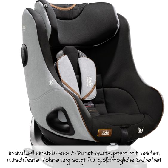 joie Reboarder-Kindersitz i-Harbour ab Geburt - 4 Jahre (40 cm - 105 cm) 360° drehbar - Signature - Carbon