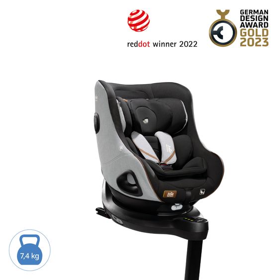 joie Reboarder-Kindersitz i-Harbour ab Geburt - 4 Jahre (40 cm - 105 cm) 360° drehbar - Signature - Carbon