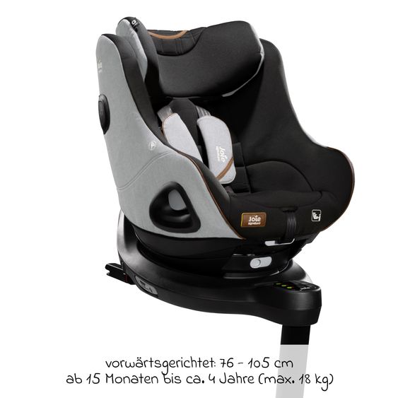 joie Reboarder-Kindersitz i-Harbour ab Geburt - 4 Jahre (40 cm - 105 cm) 360° drehbar - Signature - Carbon