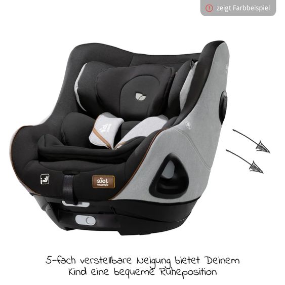 Joie Signature Reboarder-Kindersitz i-Harbour ab Geburt - 4 Jahre (40 cm - 105 cm) 360° drehbar - Signature - Oyster