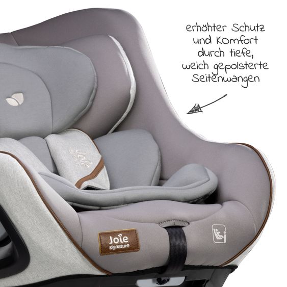 Joie Signature Reboarder-Kindersitz i-Harbour ab Geburt - 4 Jahre (40 cm - 105 cm) 360° drehbar - Signature - Oyster