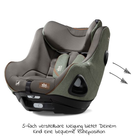 Joie Signature Reboarder-Kindersitz i-Harbour ab Geburt - 4 Jahre (40 cm - 105 cm) 360° drehbar - Signature - Pine