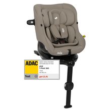 Reboarder-Kindersitz i-Pivot 360 drehbar i-Size ab Geburt - 4 Jahre (40 cm - 105 cm) inkl. Isofix-Basis mit Stützfuß - Oak