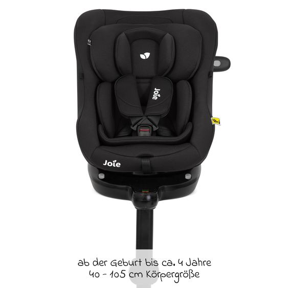 joie Seggiolino Reboarder i-Pivot 360 ruotabile i-Size dalla nascita ai 4 anni (40 cm - 105 cm) inclusa base Isofix con gamba di supporto - Shale