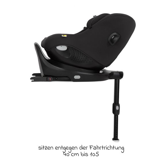 joie Seggiolino Reboarder i-Pivot 360 ruotabile i-Size dalla nascita ai 4 anni (40 cm - 105 cm) inclusa base Isofix con gamba di supporto - Shale