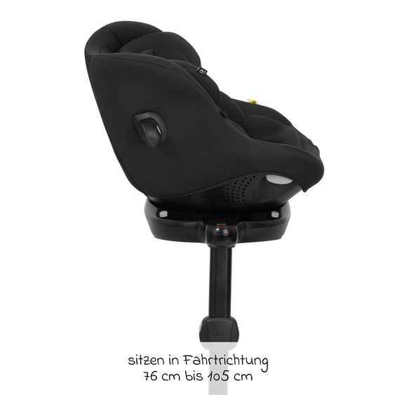 joie Seggiolino Reboarder i-Pivot 360 ruotabile i-Size dalla nascita ai 4 anni (40 cm - 105 cm) inclusa base Isofix con gamba di supporto - Shale