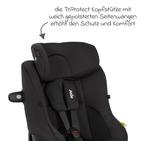 joie Seggiolino Reboarder i-Pivot 360 ruotabile i-Size dalla nascita ai 4 anni (40 cm - 105 cm) inclusa base Isofix con gamba di supporto - Shale