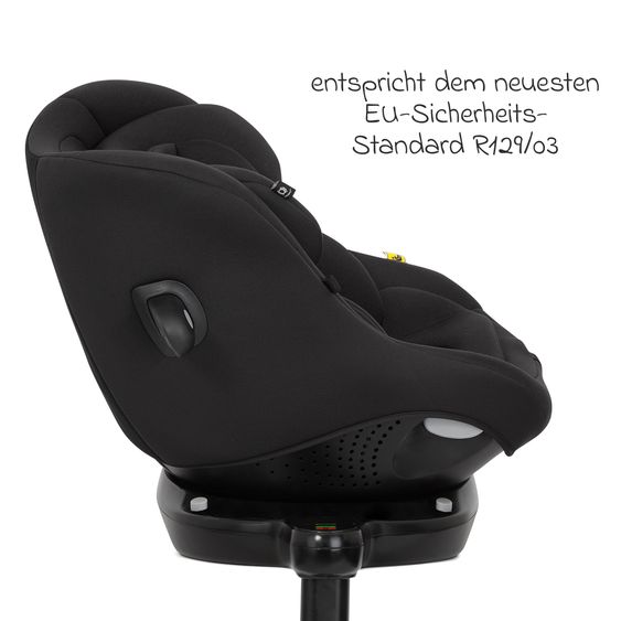 joie Seggiolino Reboarder i-Pivot 360 ruotabile i-Size dalla nascita ai 4 anni (40 cm - 105 cm) inclusa base Isofix con gamba di supporto - Shale