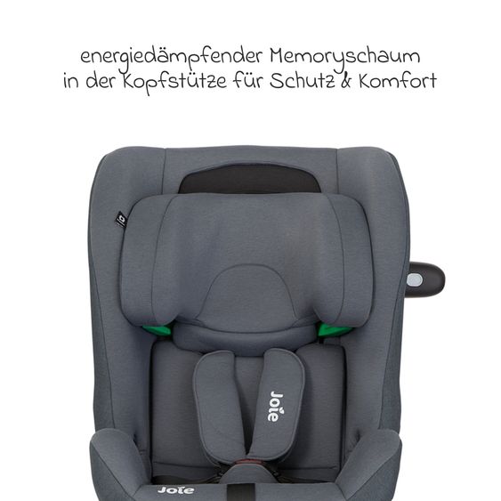 joie Reboarder-Kindersitz i-Pivot Grow ab Geburt - 10 Jahre (40 cm - 135 cm) mit Isofix-Basis & Sitzverkleinerer - Moonlight