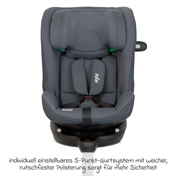 joie Reboarder-Kindersitz i-Pivot Grow ab Geburt - 10 Jahre (40 cm - 135 cm) mit Isofix-Basis & Sitzverkleinerer - Moonlight