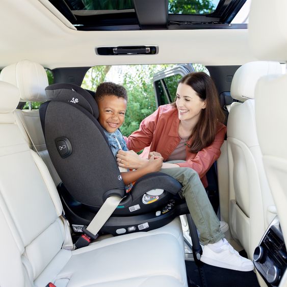 joie Reboarder-Kindersitz i-Pivot Grow ab Geburt - 10 Jahre (40 cm - 135 cm) mit Isofix-Basis & Sitzverkleinerer - Moonlight