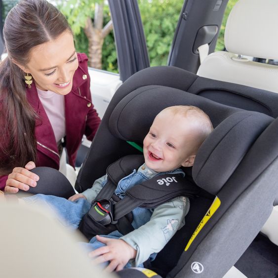 joie Reboarder-Kindersitz i-Pivot Grow ab Geburt - 10 Jahre (40 cm - 135 cm) mit Isofix-Basis & Sitzverkleinerer - Moonlight