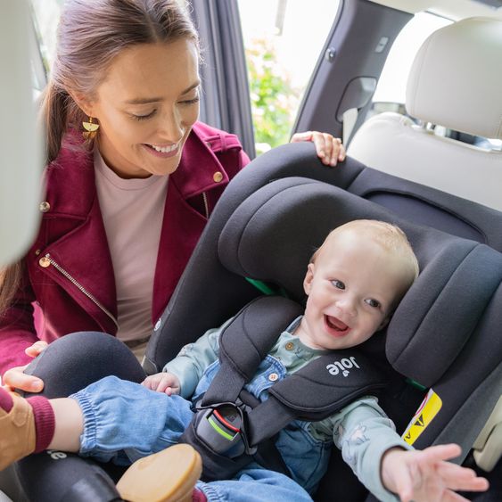 joie Reboarder-Kindersitz i-Pivot Grow ab Geburt - 10 Jahre (40 cm - 135 cm) mit Isofix-Basis & Sitzverkleinerer - Moonlight