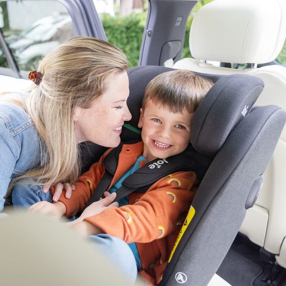 joie Reboarder-Kindersitz i-Pivot Grow ab Geburt - 10 Jahre (40 cm - 135 cm) mit Isofix-Basis & Sitzverkleinerer - Moonlight