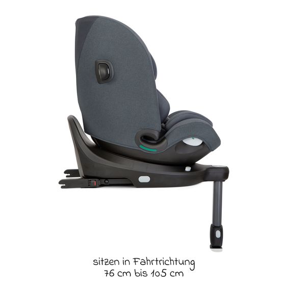 joie Reboarder-Kindersitz i-Pivot Grow ab Geburt - 10 Jahre (40 cm - 135 cm) mit Isofix-Basis & Sitzverkleinerer - Moonlight