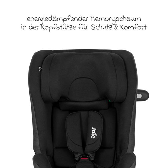 joie Reboarder-Kindersitz i-Pivot Grow ab Geburt - 10 Jahre (40 cm - 135 cm) mit Isofix-Basis & Sitzverkleinerer - Shale