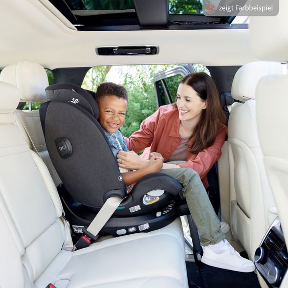 joie Reboarder-Kindersitz i-Pivot Grow ab Geburt - 10 Jahre (40 cm - 135 cm) mit Isofix-Basis & Sitzverkleinerer - Shale