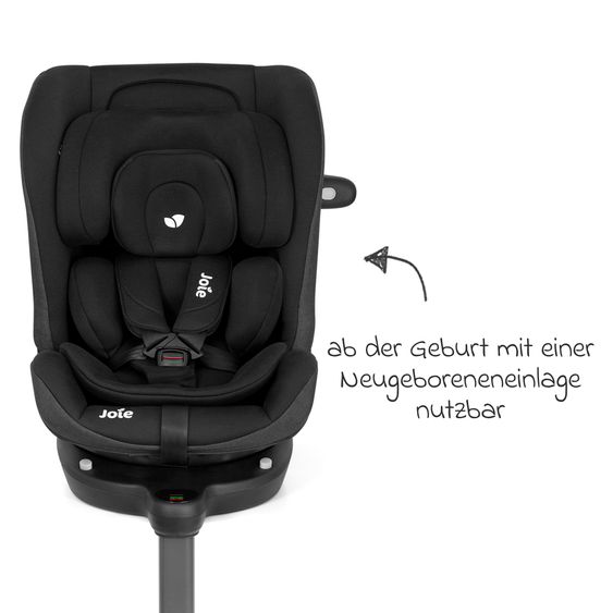 joie Reboarder-Kindersitz i-Pivot Grow ab Geburt - 10 Jahre (40 cm - 135 cm) mit Isofix-Basis & Sitzverkleinerer - Shale