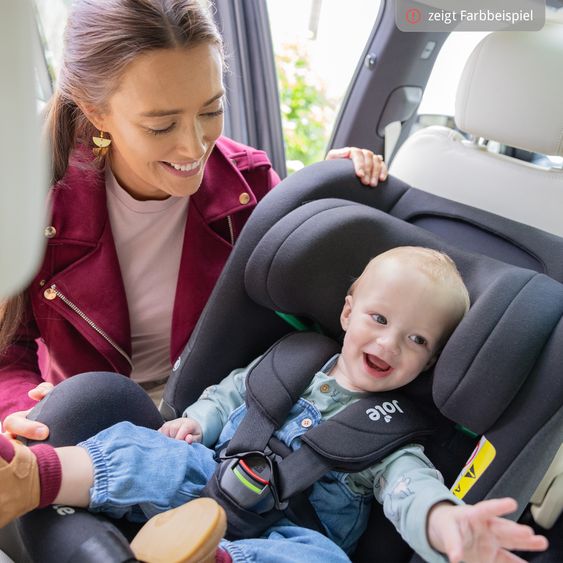 joie Reboarder-Kindersitz i-Pivot Grow ab Geburt - 10 Jahre (40 cm - 135 cm) mit Isofix-Basis & Sitzverkleinerer - Shale